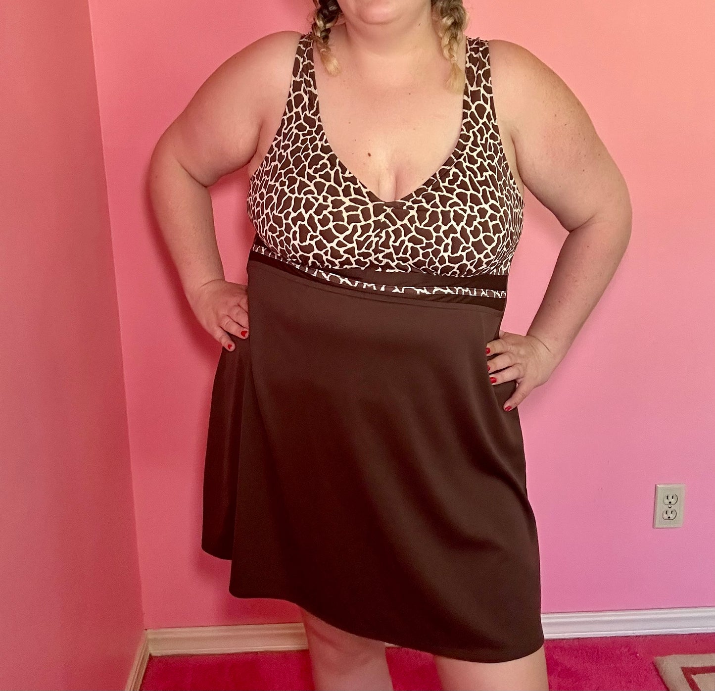 Giraffe Swim Dress (22W/24W)