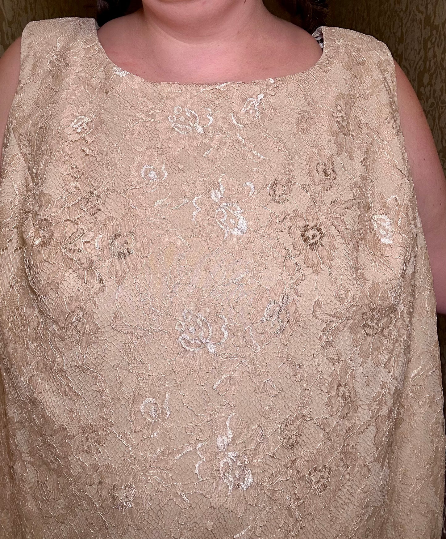 Cream Lace Top (3X)