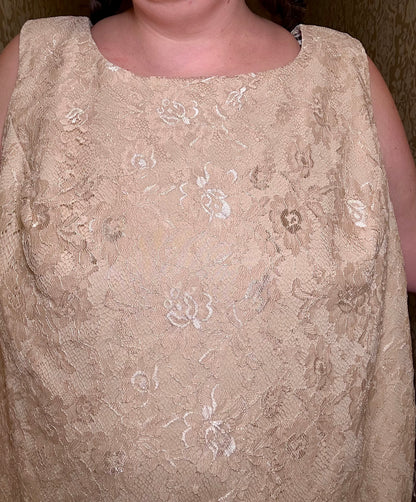 Cream Lace Top (3X)