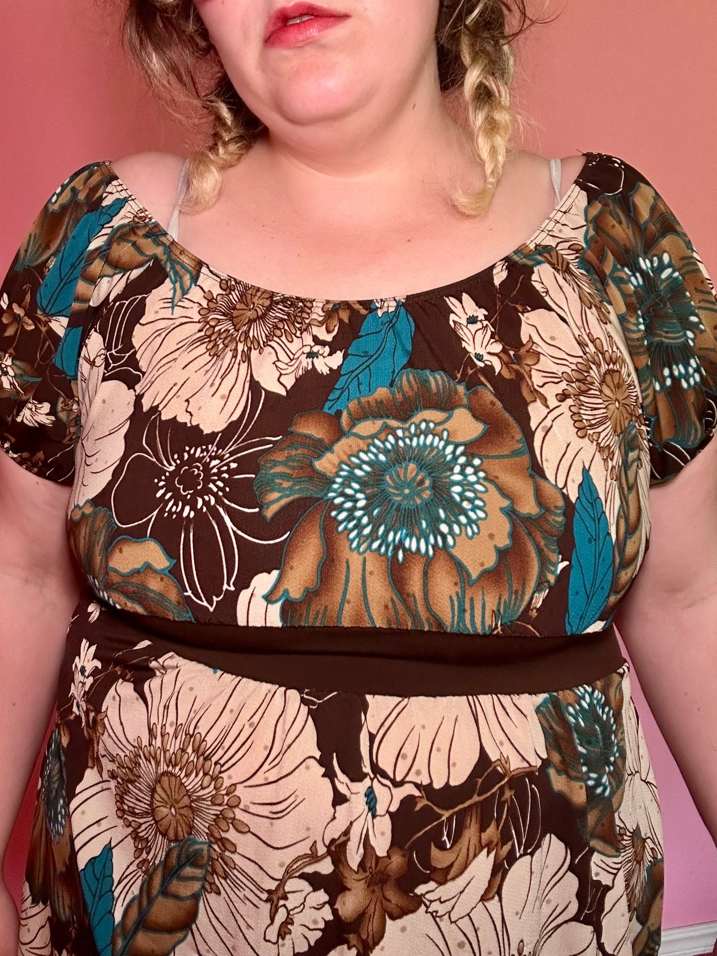 Floral Baby Doll Top (1X)