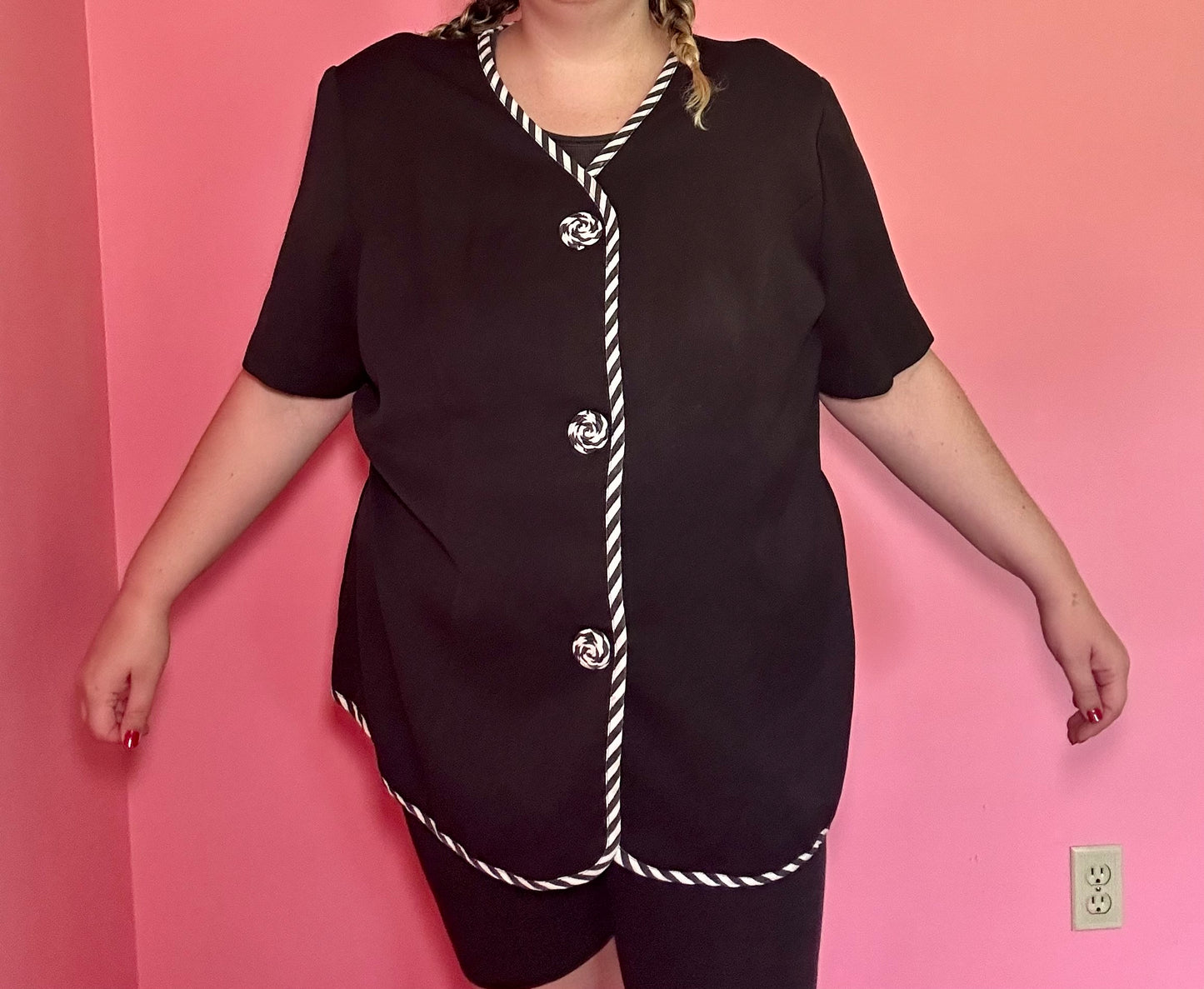 Striped Rose Jacket (2X)