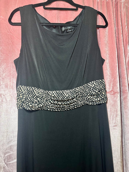 Black 90s Midi Dress (16W)