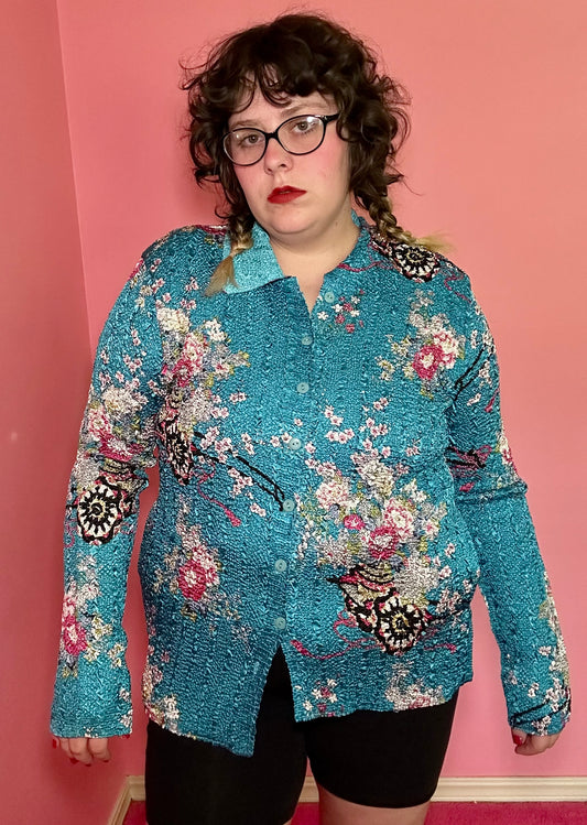 Cherry Blossom Button Up (XXL)