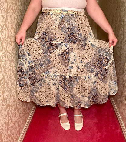 Reversible Blue Chiffon Skirt (16)