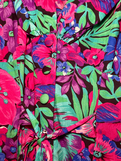 80s Floral Tea Dress (14)