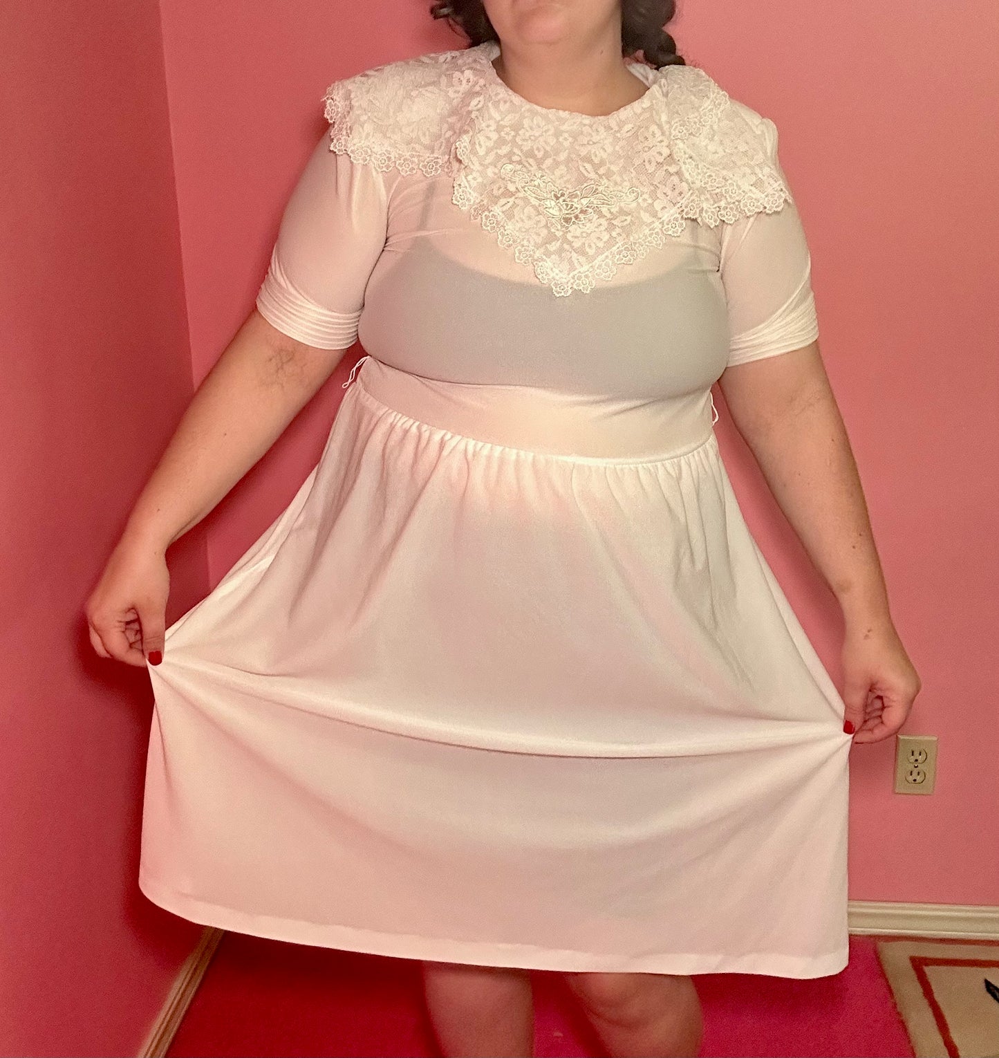 White Lace Collar Dress (14)