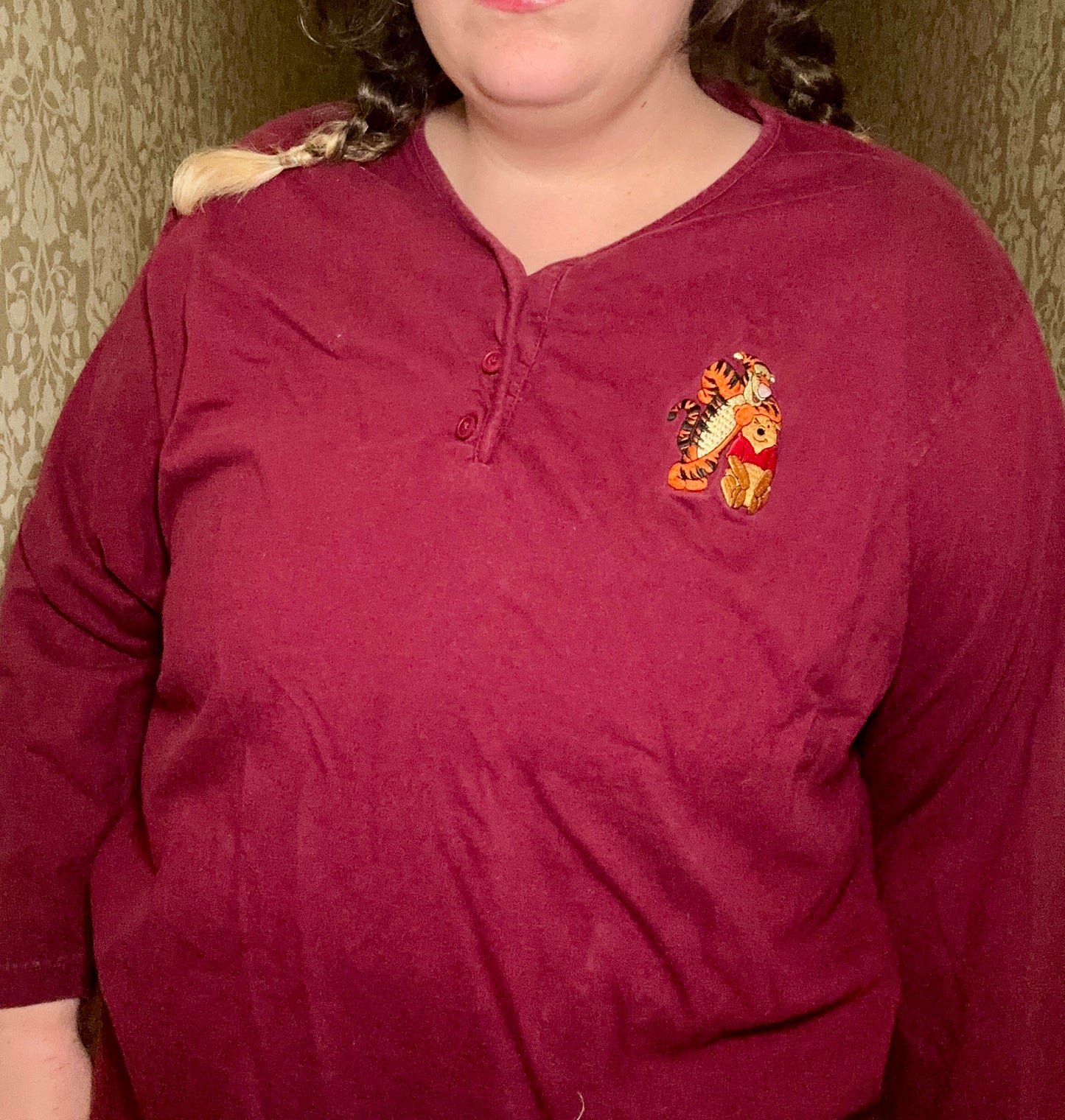 Maroon Pooh Bear Shirt (3X)