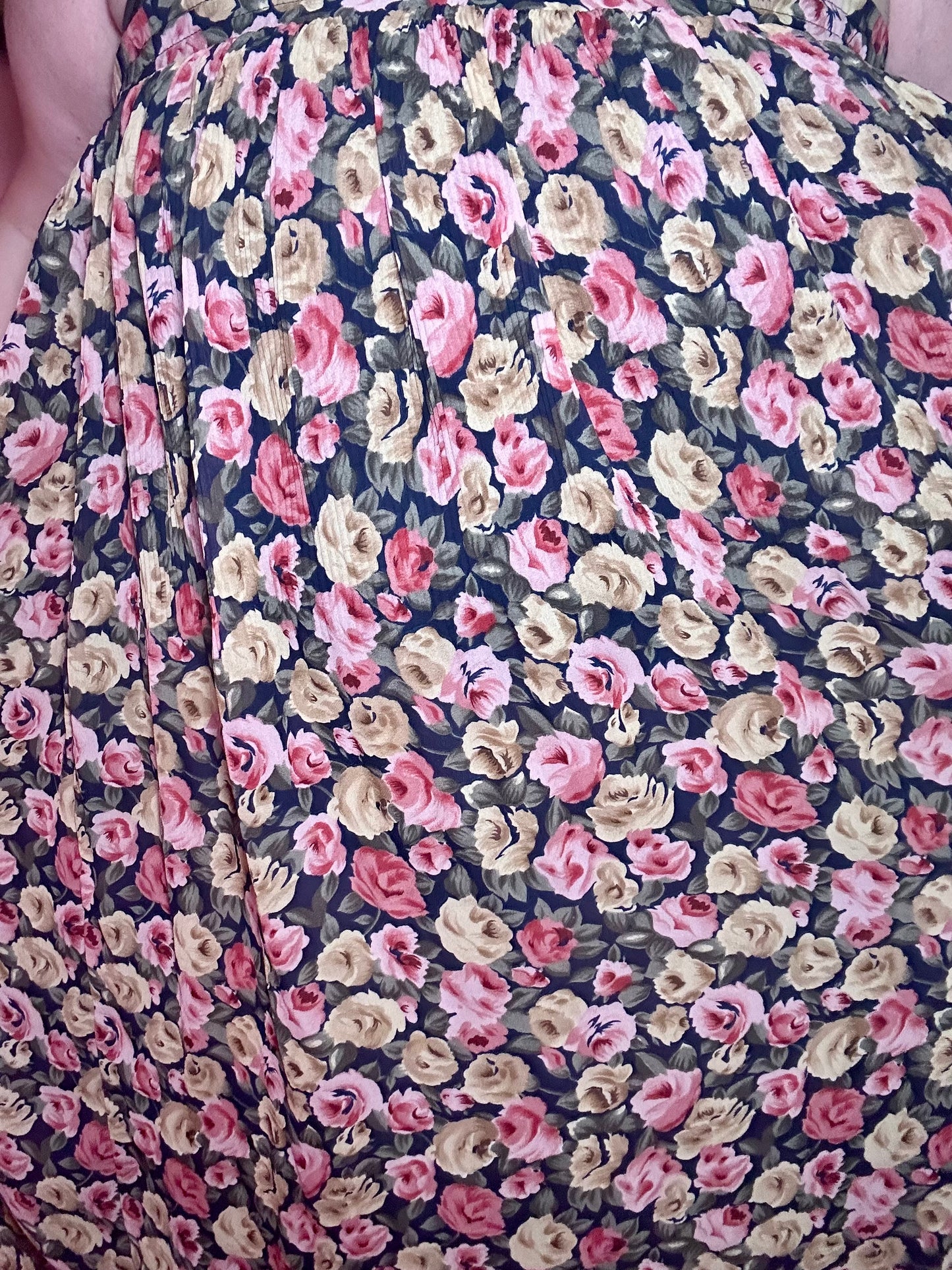 Pastel Rose Chiffon Skirt (2X)