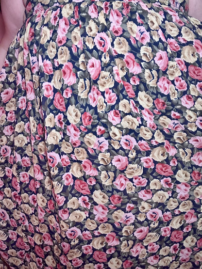 Pastel Rose Chiffon Skirt (2X)