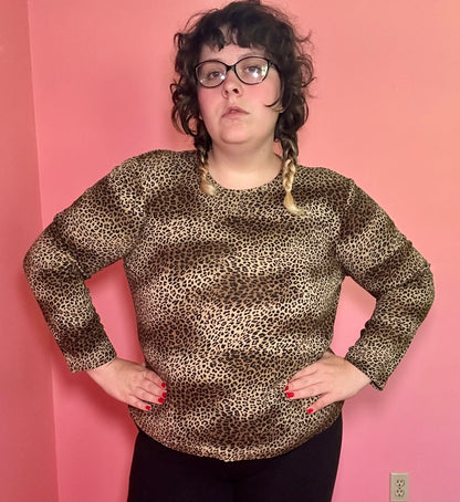 Leopard Long sleeve Top (XL)