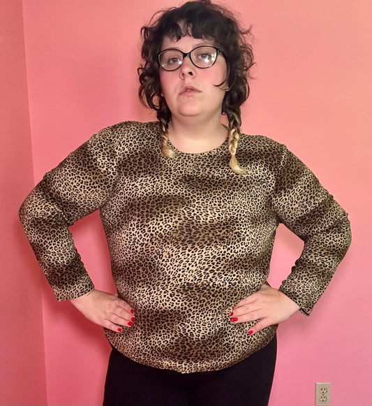 Leopard Long sleeve Top (XL)