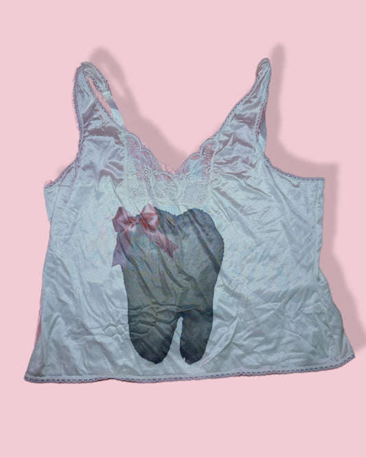 Tooth Bow Slip Top (2X)