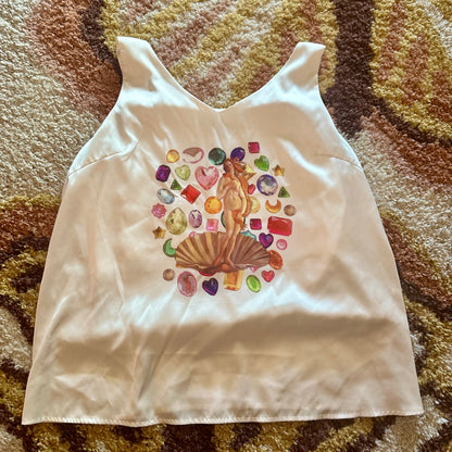 Rhinestone Venus Tank Top (L)