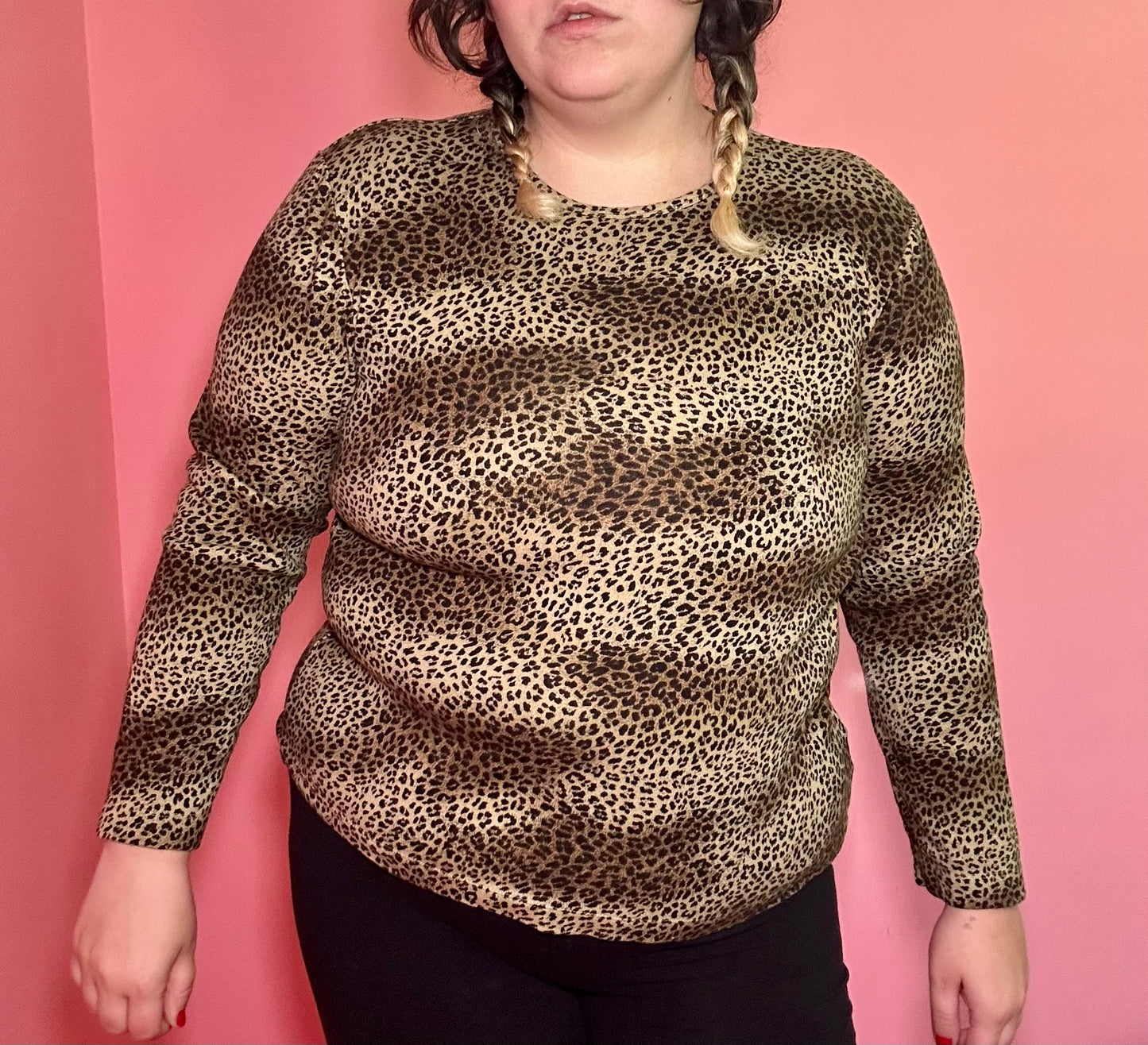 Leopard Long sleeve Top (XL)