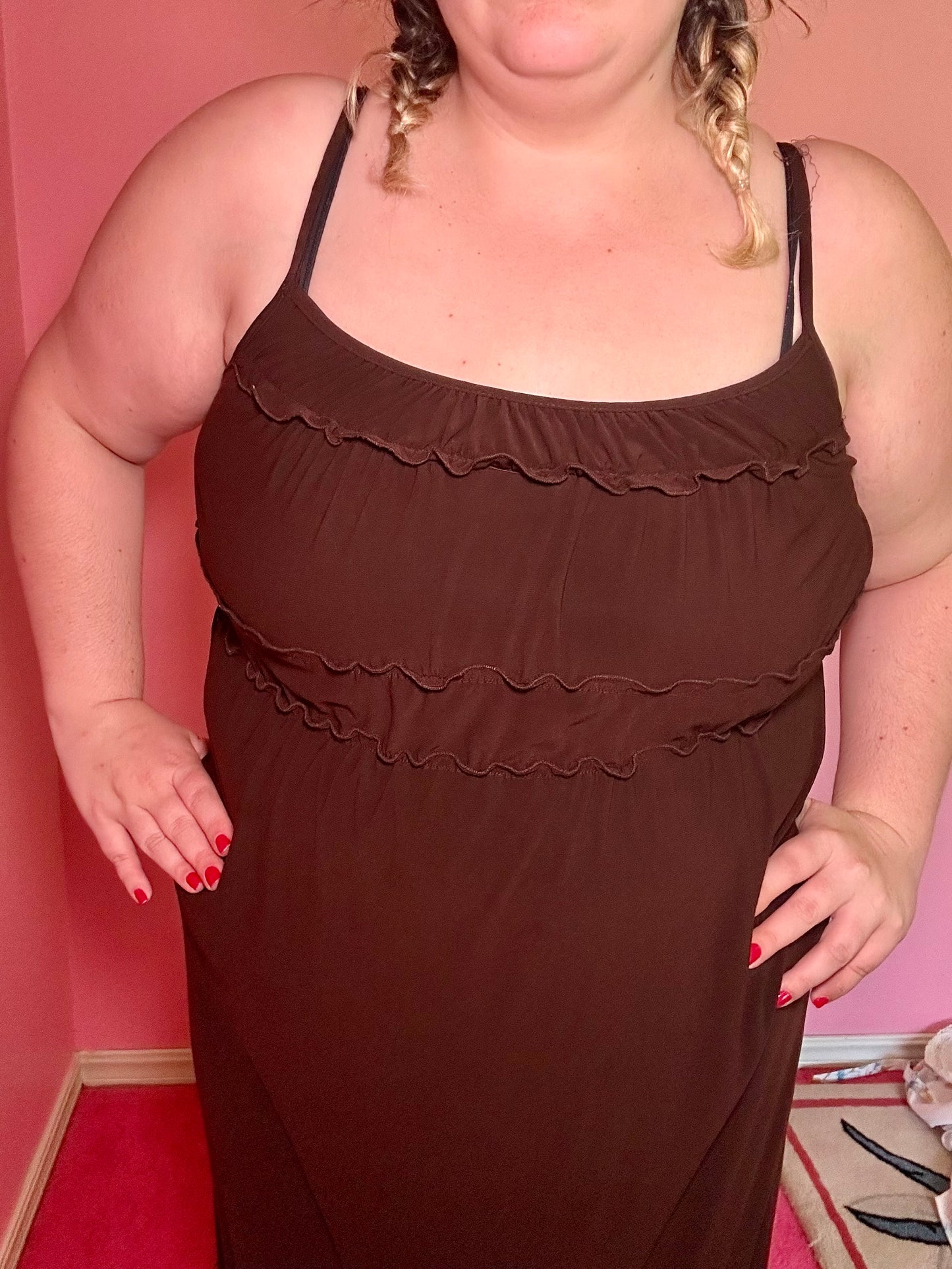Brown Beachy Dress (XL)