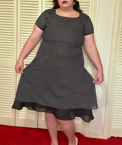 Chiffon Polka Dot Dress (18)