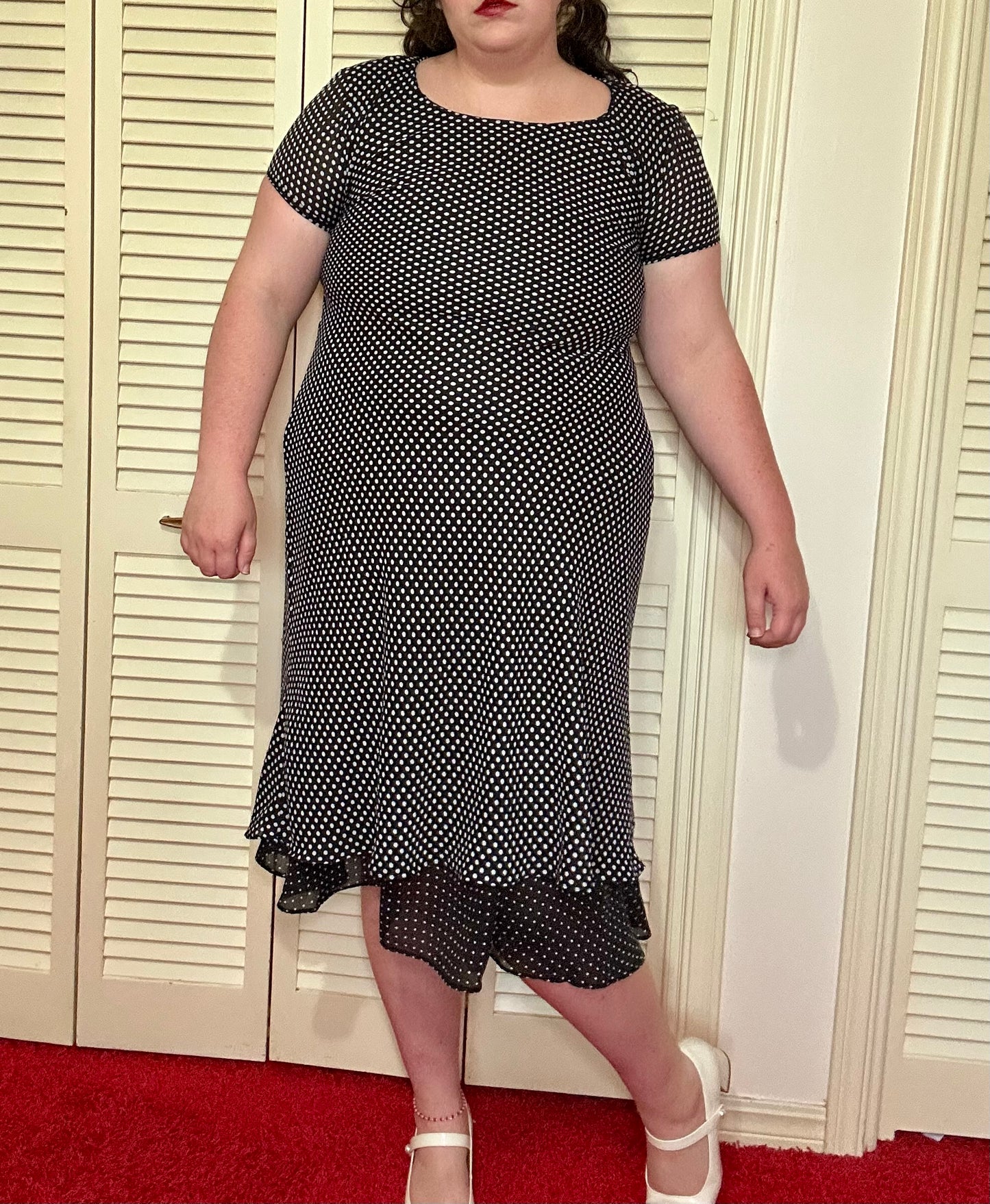 Chiffon Polka Dot Dress (18)