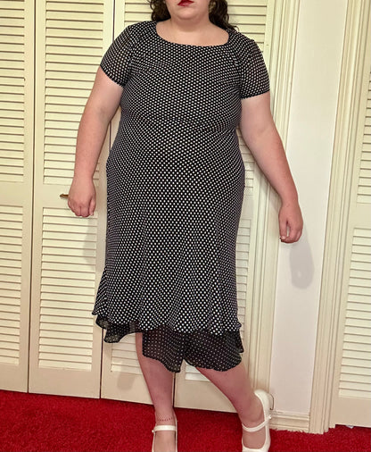 Chiffon Polka Dot Dress (18)