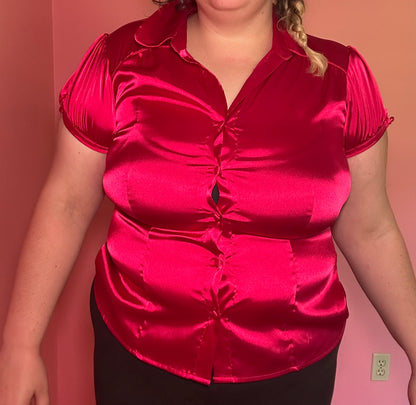 Pink Y2K Office Top (XL)