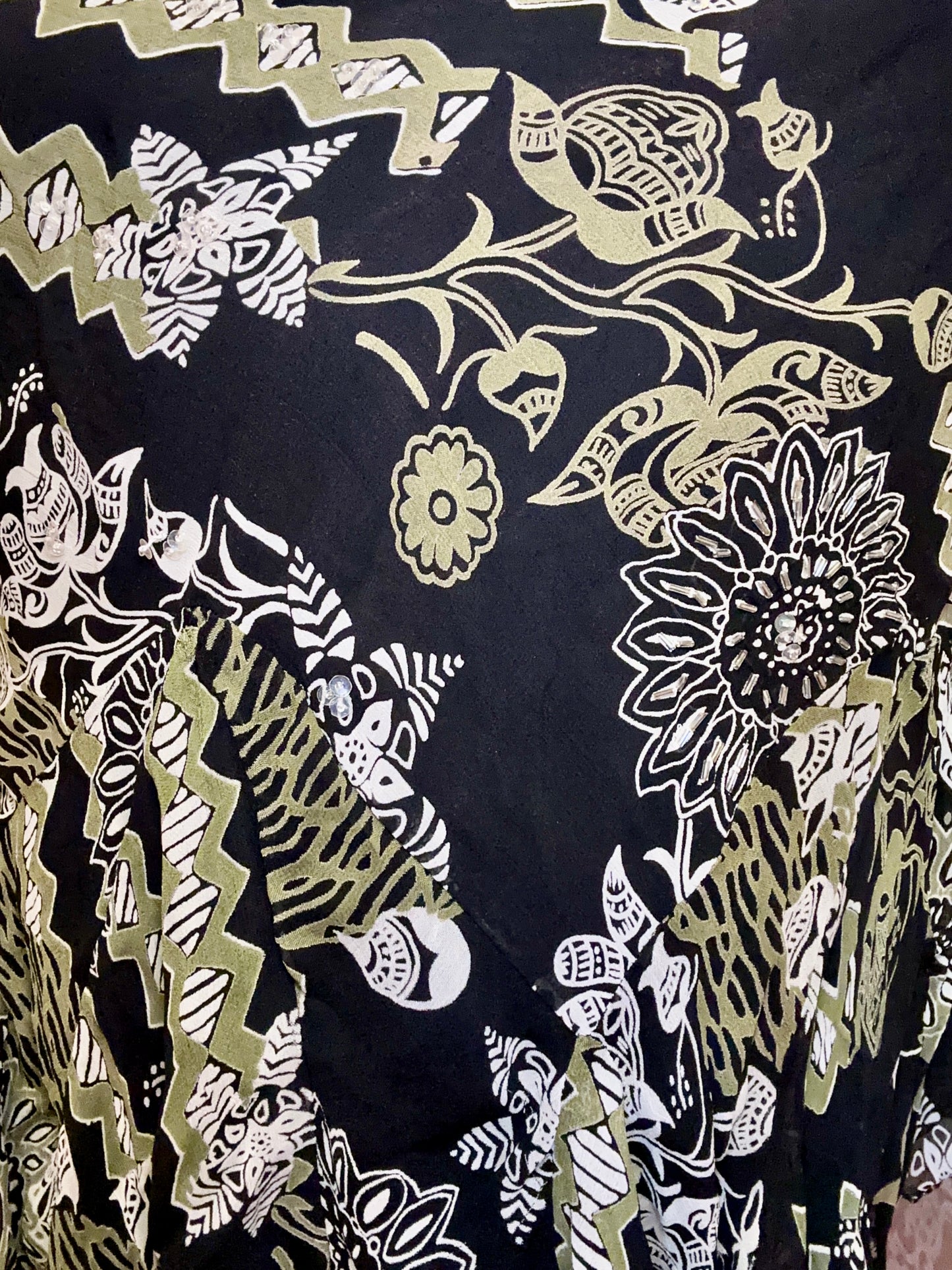 Green Floral Fairy Skirt (L)