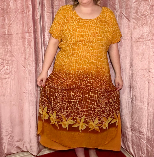 Orange Chiffon Dress (24)