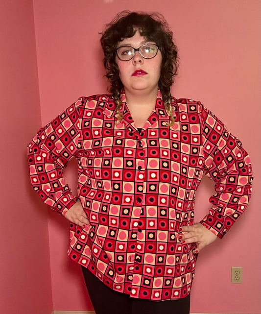 Funky Dots Blouse (2X)