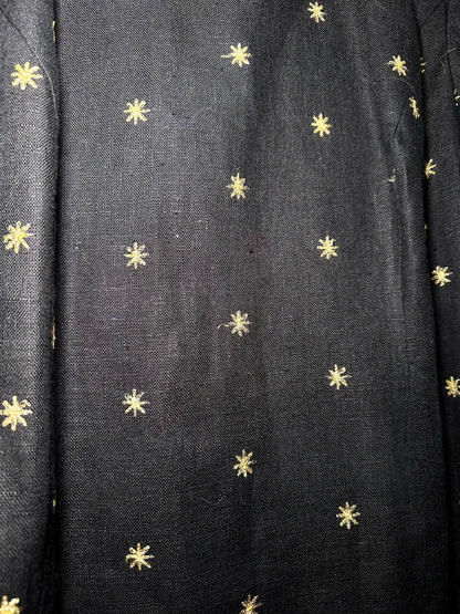 Black with Gold Embroidery Dress (16)