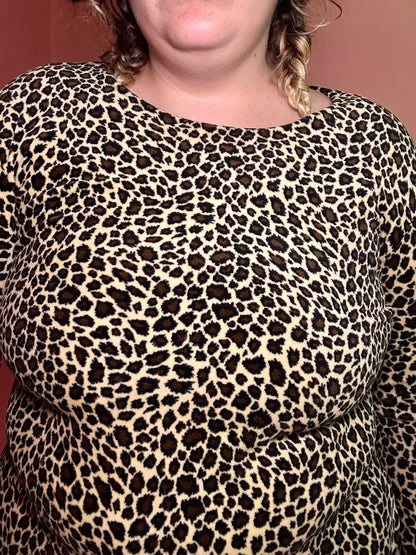 Velvet Leopard Top (XL)