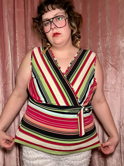 Y2K Striped Top (2X)