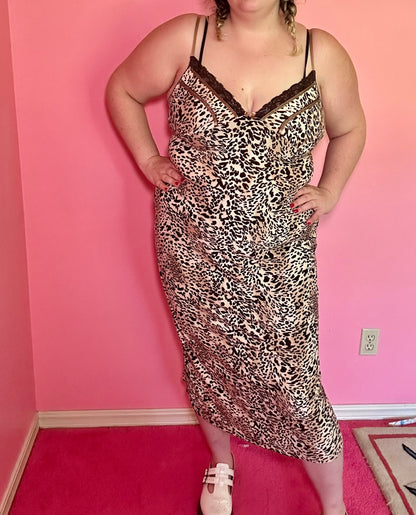 Leopard Slip Dress (L)