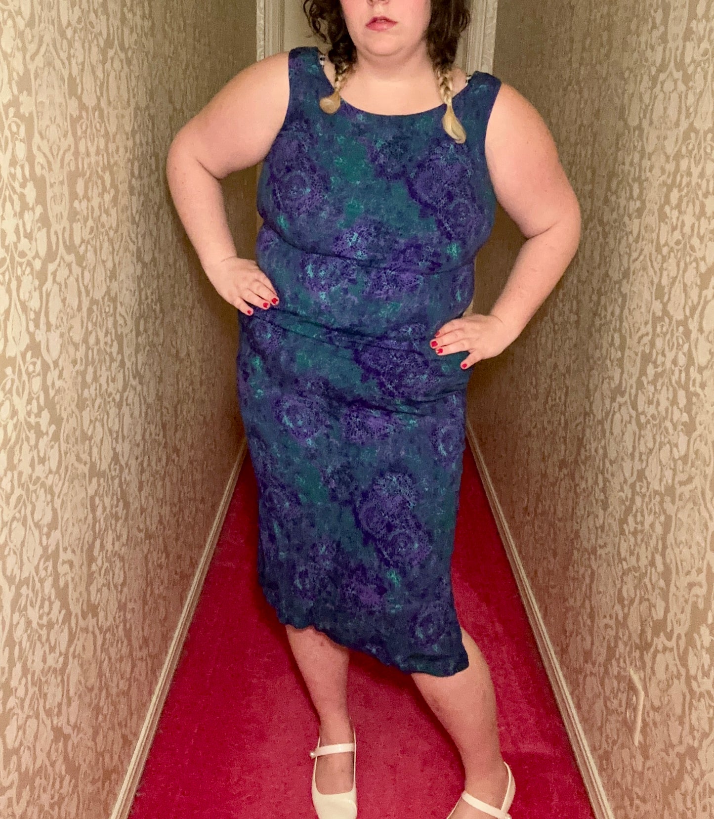Purple and Teal Dress (16)