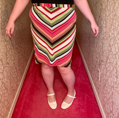 Striped y2k Skirt (M)