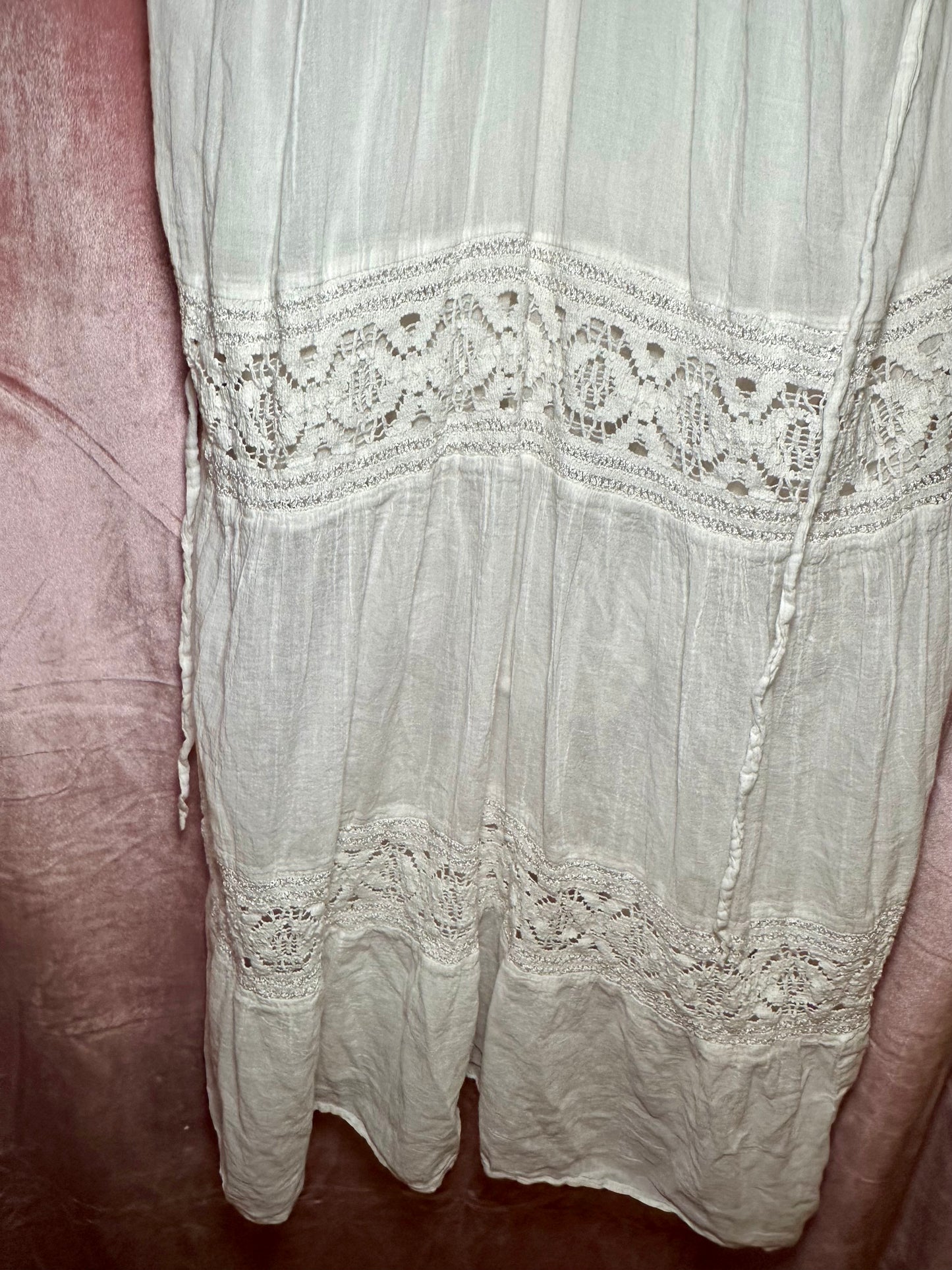 White Beachy Dress (XL)