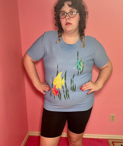 Blue Fish Top (XL)