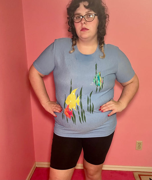 Blue Fish Top (XL)
