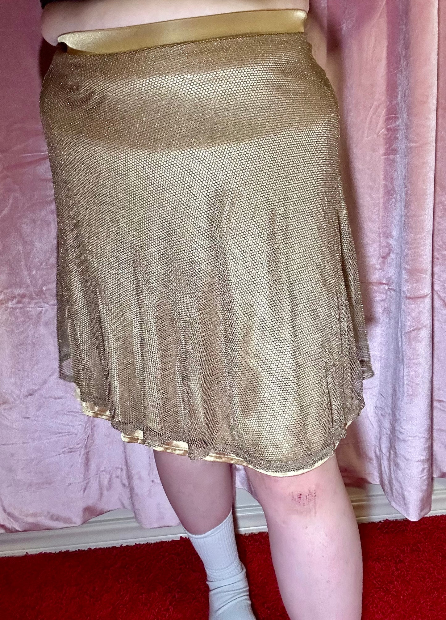 Gold metallic Skirt (XL)