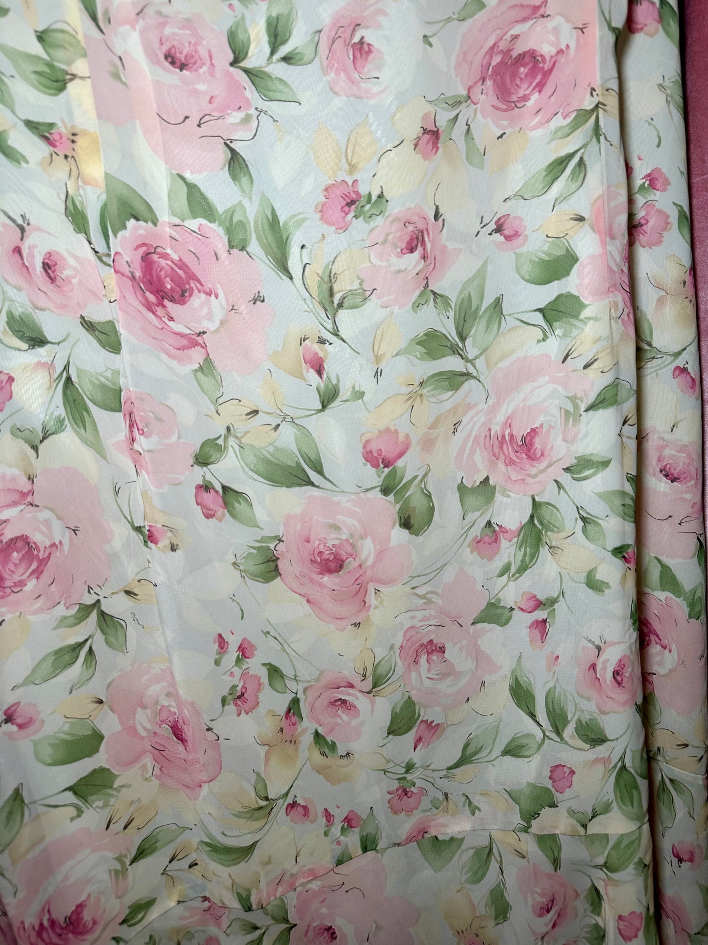 Cream Floral Dress (34W)