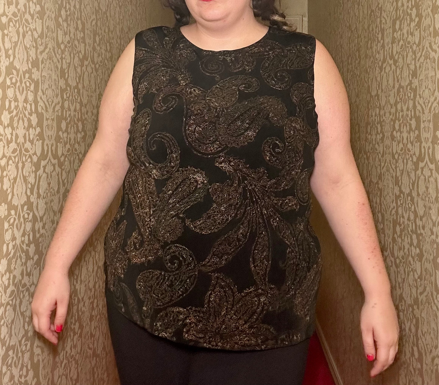 Dark Paisley Shirt (2X)