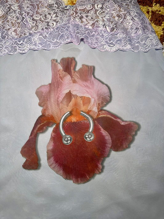 Lilac Pierced Iris Lingerie Top (XL)