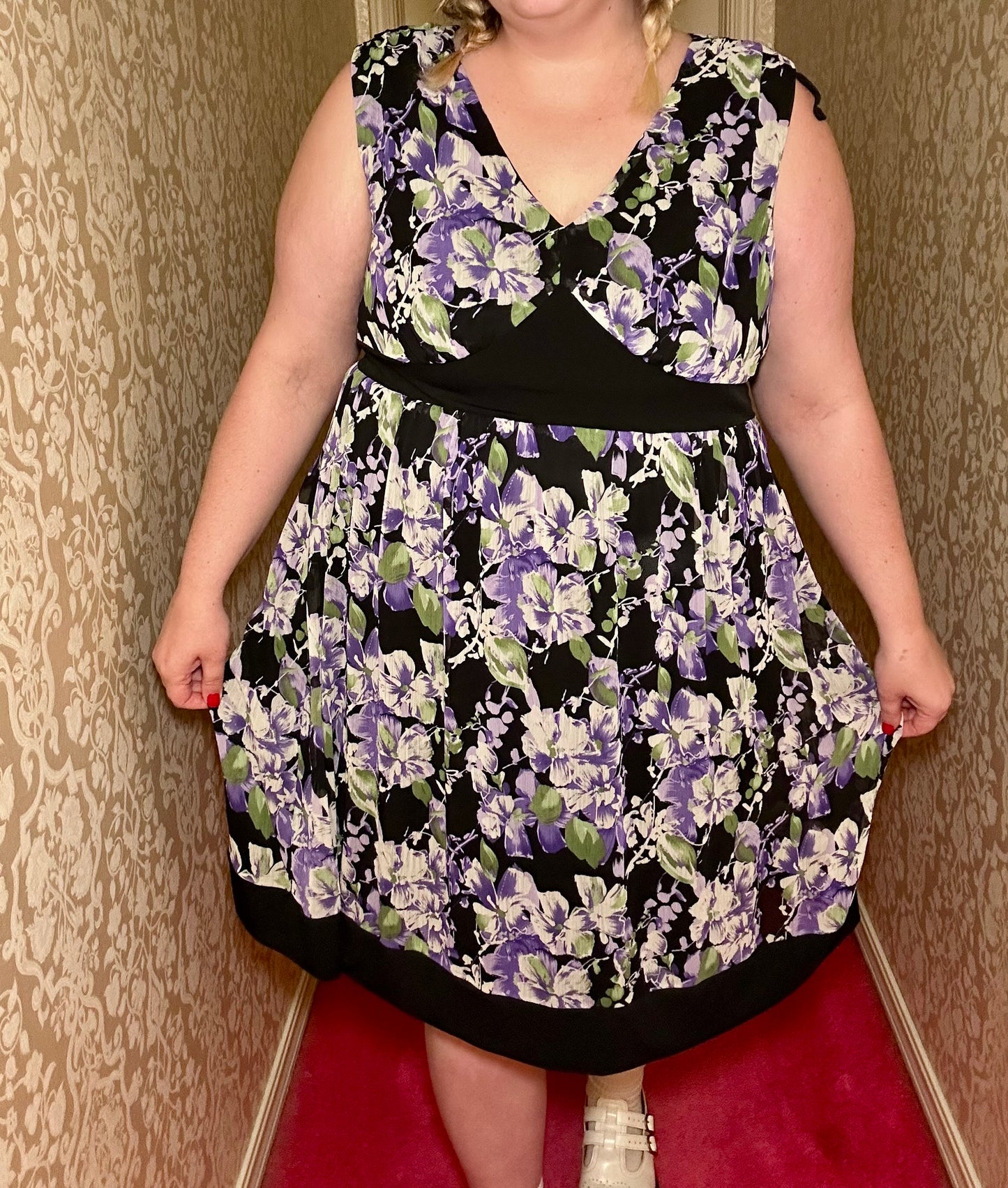 Purple floral Dress (20W)