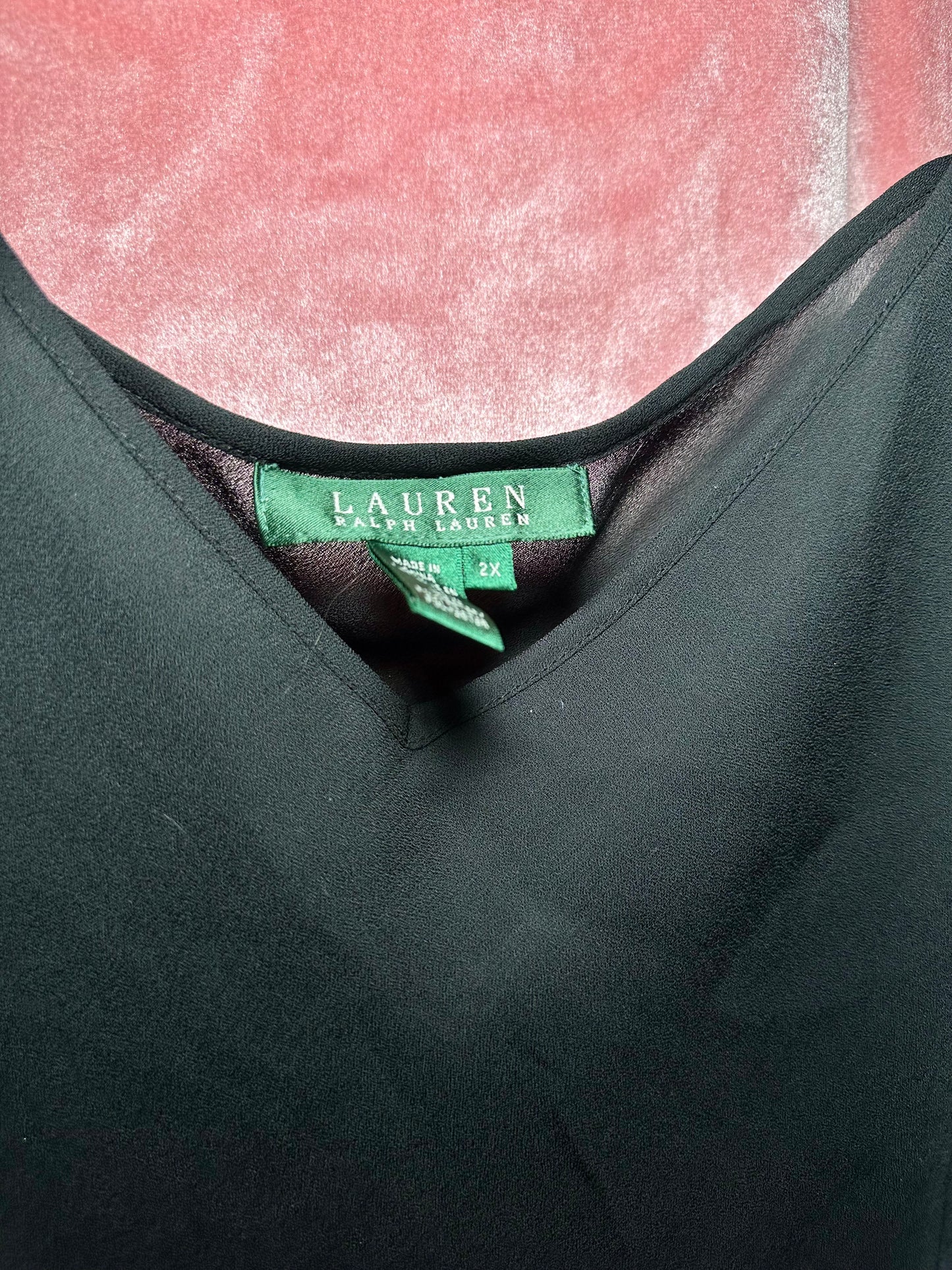 Black Chiffon Tank (2X)