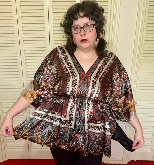 Boho Satin Top (XXL)