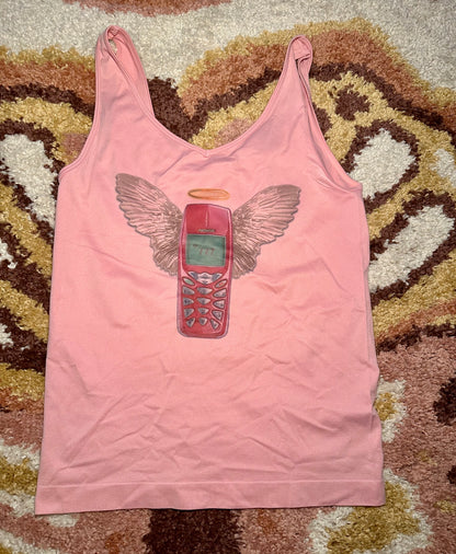 Pink Phone Angel Top (L)