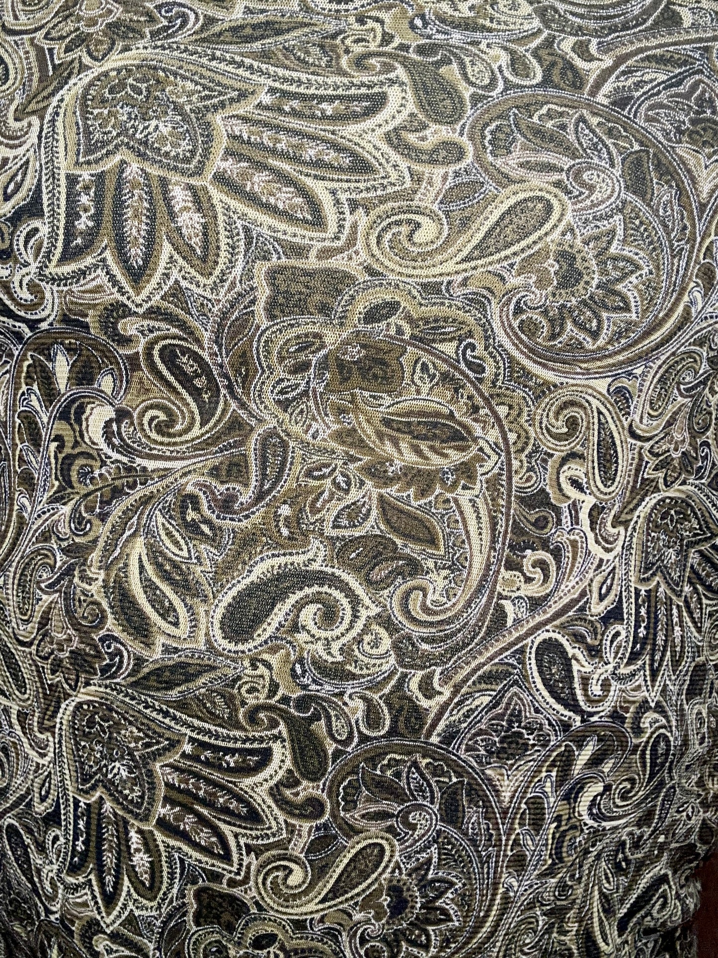 Green Paisley Skirt (L)