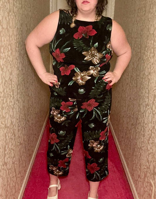 Black Floral Set (3X)