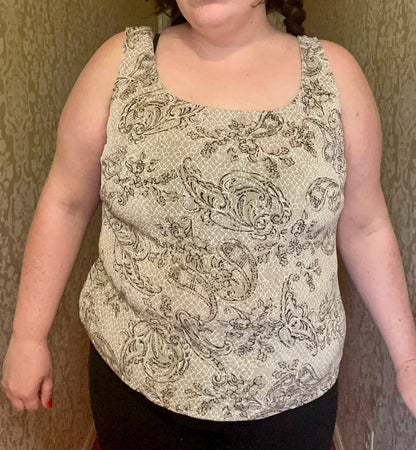 Glitter Paisley Blouse (2X)