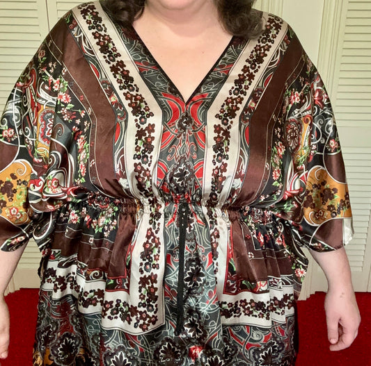 Boho Satin Top (XXL)