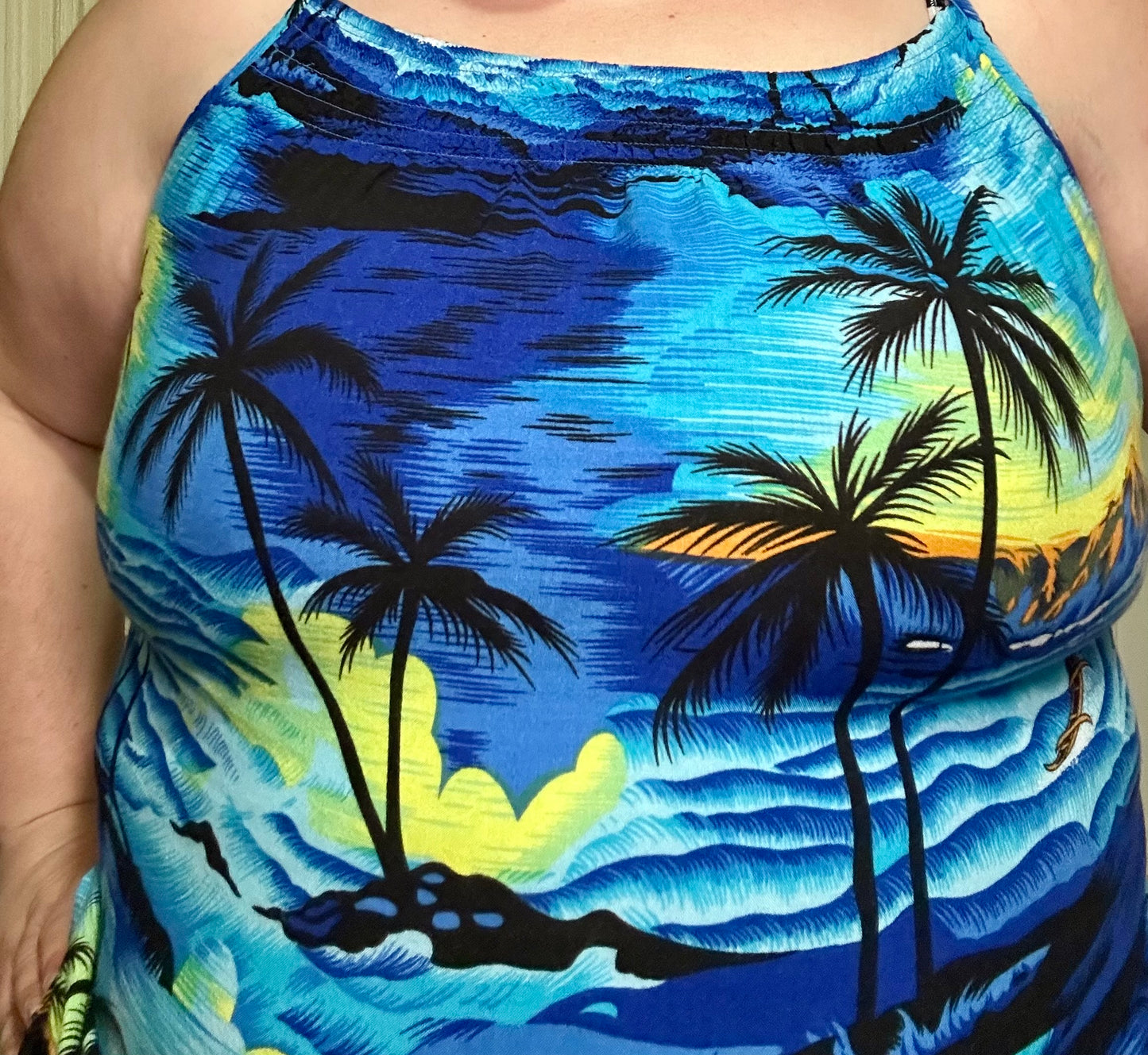 Palm Tree Sunset Tank Top (XL)