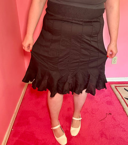 Black Boho Skirt (XXL)