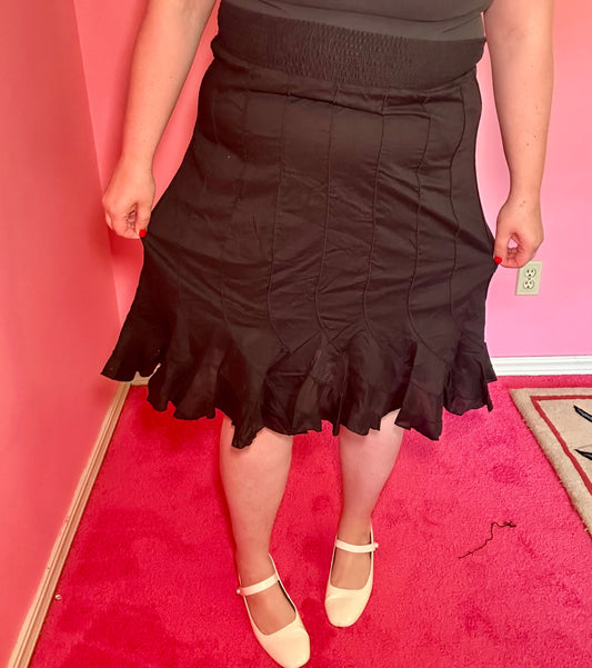 Black Boho Skirt (XXL)